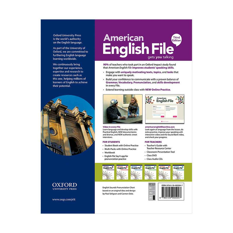 کتاب American english file starter 3rd edition اثر جمعی از نویسندگان انتشارات اکسفورد