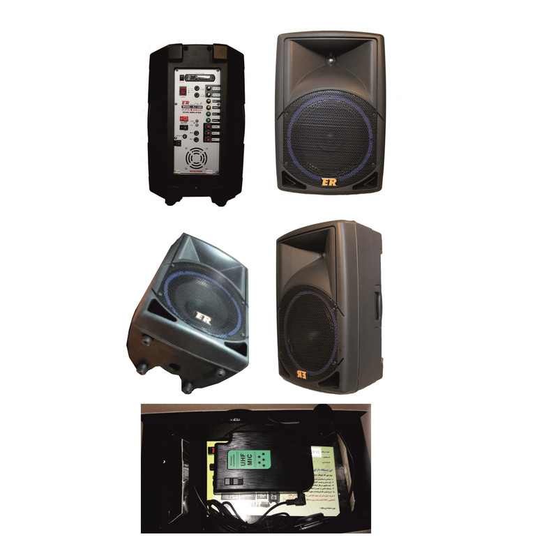 اکو پرتابل اکوروژان مدل RJ140W به همراه میکروفن هدستی بی سیم