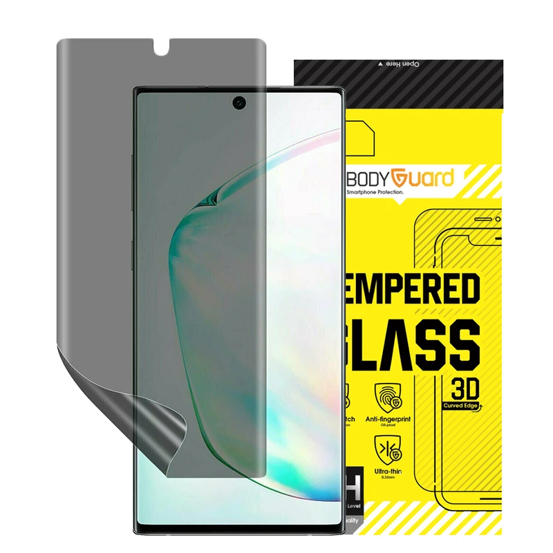 محافظ صفحه نمایش حریم شخصی بادیگارد مدل HydroGel مناسب برای گوشی موبایل سامسونگ Galaxy Note 10 Plus