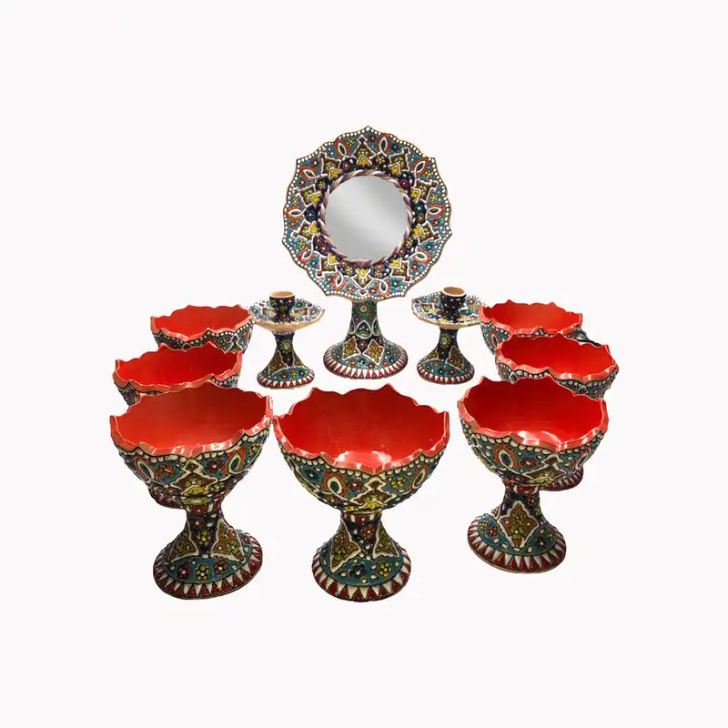 ست 10 تکه هفت سین میناکاری مدل عید