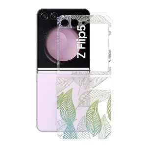 Remax cover sticker Clea model leaf design suitable for Samsung Galaxy Z Flip5 mobile phone