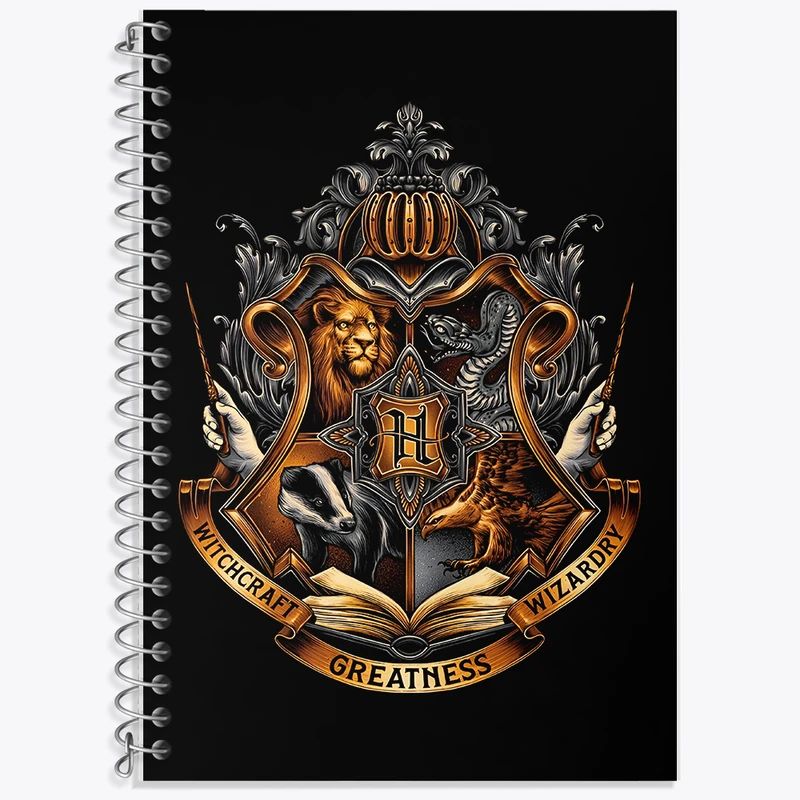 دفتر زبان 50 برگ خندالو مدل دو خط طرح هری پاتر (Harry Potter) کد F5061