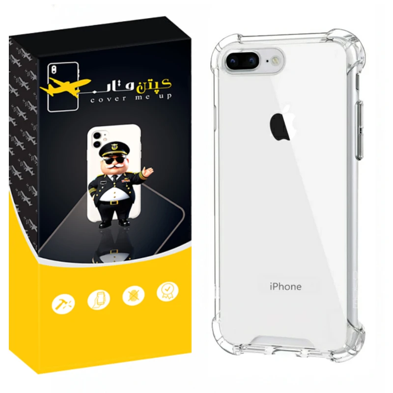 کاور کپتن قاب مدل Crystal مناسب برای گوشی موبایل اپل Iphone 7 Plus / 8 Plus
