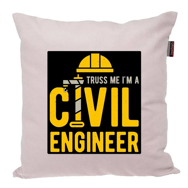 کوسن پاد آفرین مدل مهندس عمران کد PK301565 سایز 30*30 سانتی متر