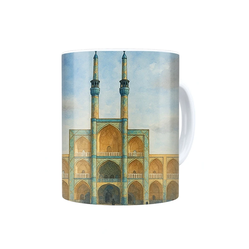 ماگ ترمه طراحان ایده مدل مسجد امیر چخماق یزد کد map0841