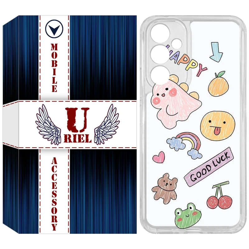 کاور یوریل مدل Clear کد 10 طرح نقاشی مناسب برای گوشی موبایل سامسونگ Galaxy A54