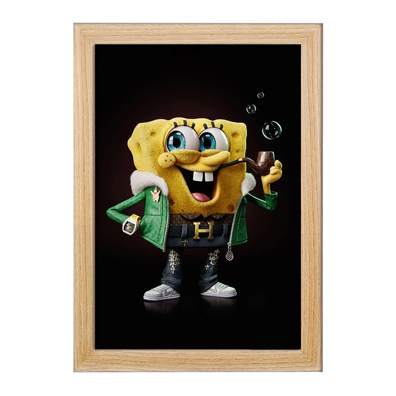 تابلو خندالو مدل باب اسفنجی و پاتریک کد F475