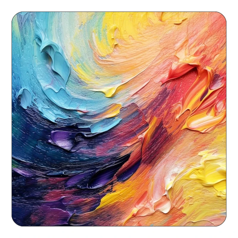 مگنت کاکتی طرح نقاشی رنگ روغن مدل mp70808