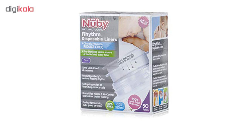 کاور سفری داخل شیشه نوبی مدل NT67744 بسته 50 عددی