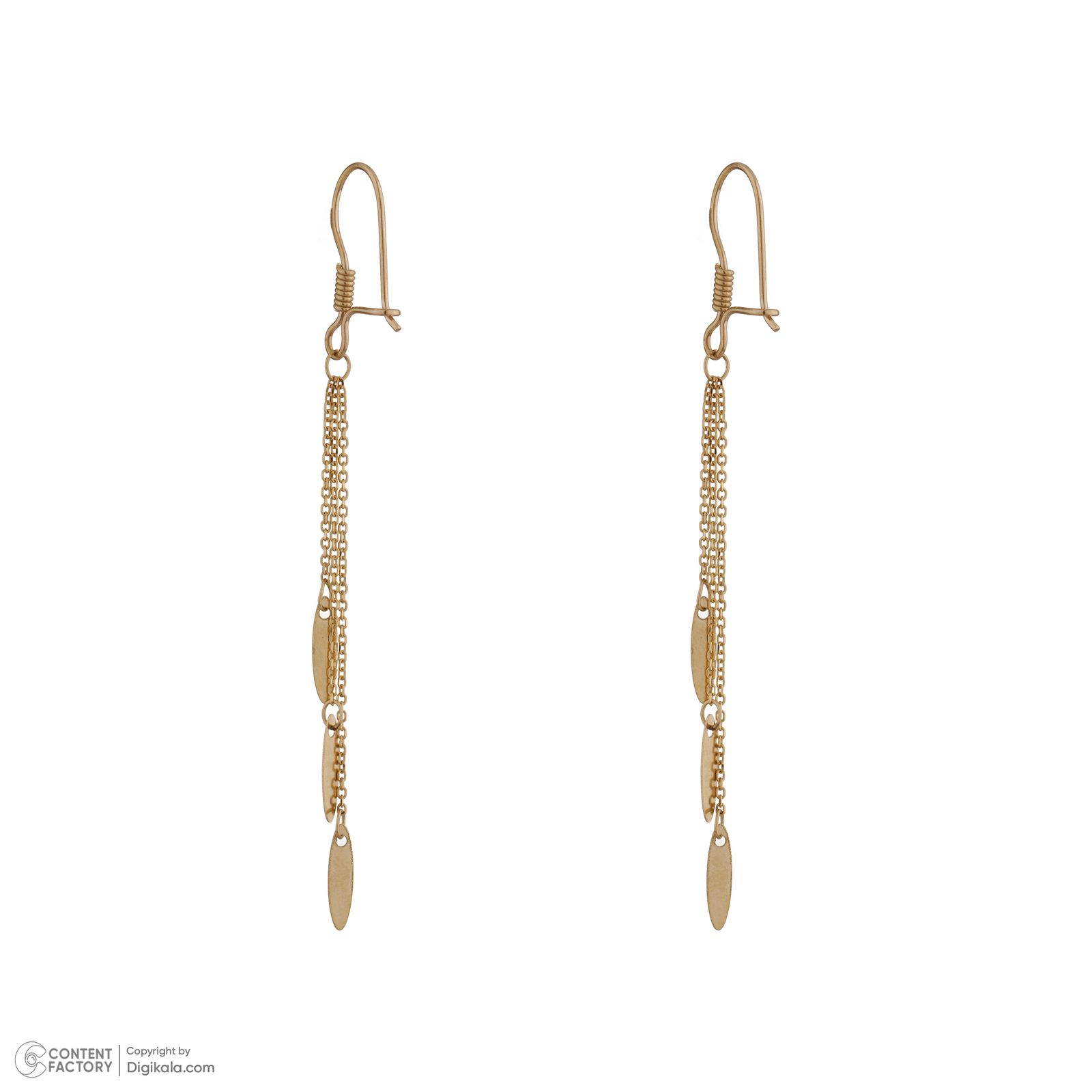گوشواره طلا 18 عیار زنانه مایا ماهک مدل ME1182 -  - 3