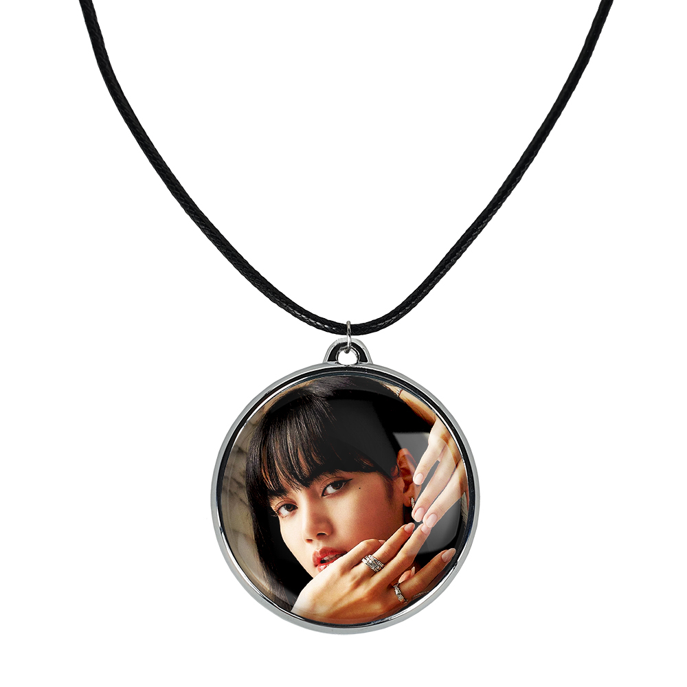 گردنبند خندالو مدل لیسا بلک پینک کد 1425214256