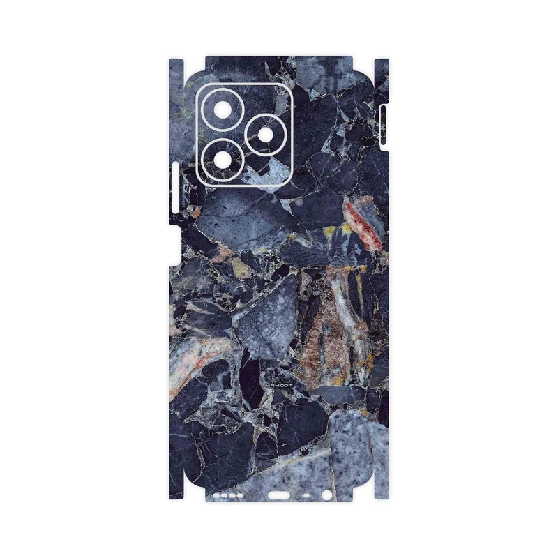 برچسب پوششی ماهوت مدل Broken black marble-FullSkin مناسب برای گوشی موبایل ریلمی C53