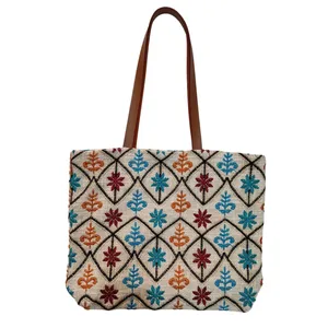 کیف دوشی دست دوز زنانه مدل سنتی طرح نپال