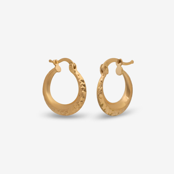 گوشواره کلیپسی طلا 18 عیار زنانه حافا گلد مدل e013