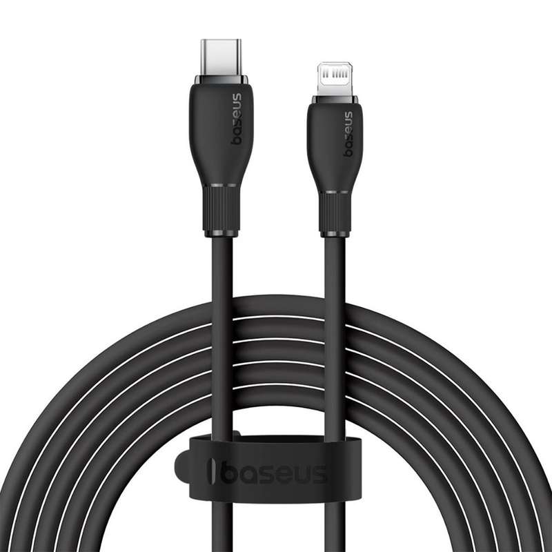 کابل تبدیل USB-C به لایتنینگ بیسوس مدل Pudding Series Gentle 20W طول 120 سانتی متر
