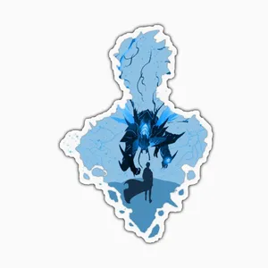 استیکر لپ تاپ و موبایل بووم طرح Anime Solo Leveling کد PS75