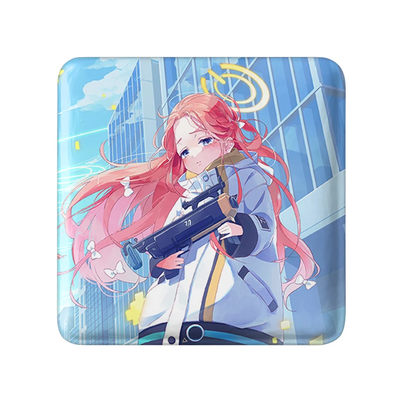 پیکسل خندالو طرح بازی آرشیو آبی (Blue Archive) مدل مربعی کد 34357