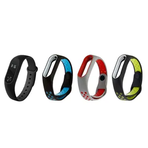 مچ بند تندرستی شیائومی مدل Mi Band 2 به همراه محافظ صفحه و بند سیلیکونی کد  96
