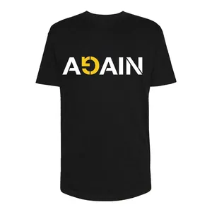 تی شرت لانگ مردانه مدل AGAIN کد Sh148 رنگ مشکی