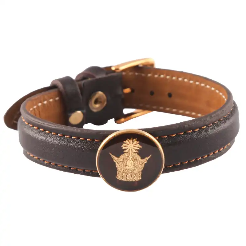 دستبند طلا گالری الون طرح تاج کد 198320