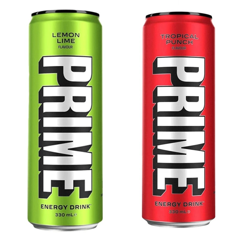 نوشیدنی انرژی زا طعم لیمو و استوایی پرایم - 330 میلی لیتر بسته 2 عددی