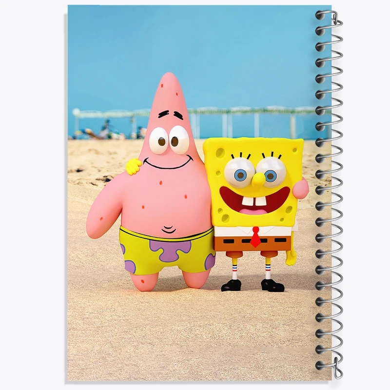 دفتر نقاشی 50 برگ خندالو طرح باب اسفنجی و پاتریک کد F304