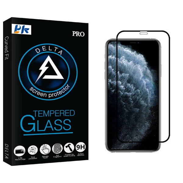 محافظ صفحه نمایش پی کی مدل Delta Glass مناسب برای گوشی موبایل اپل iPhone 11