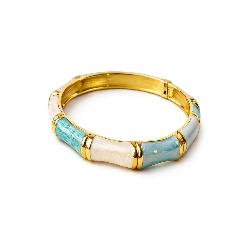 دستبند النگویی زنانه مدل میناکاری