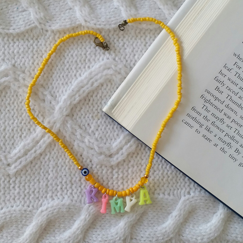 گردنبند دخترانه مدل تابستانی اسم کیمیا G231