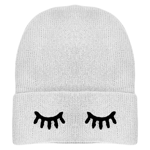 کلاه بافتنی زنانه مدل مژه کد 07