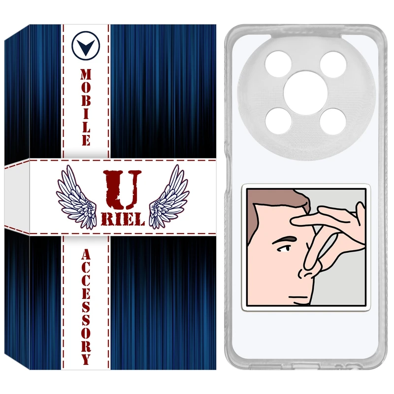 کاور یوریل مدل Clear کد 87 طرح دماغ مناسب برای گوشی موبایل وکال V2 / V2 Lite