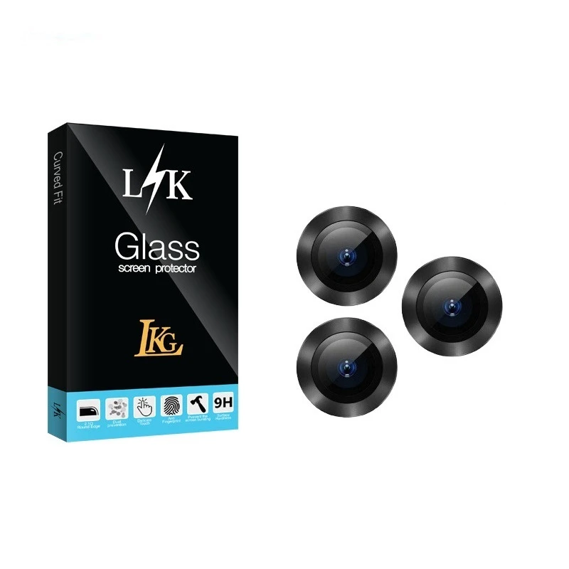 محافظ لنز دوربین رینگی ال کا جی مدل LK مناسب برای گوشی موبایل اپل Iphone 13 pro/13 promax