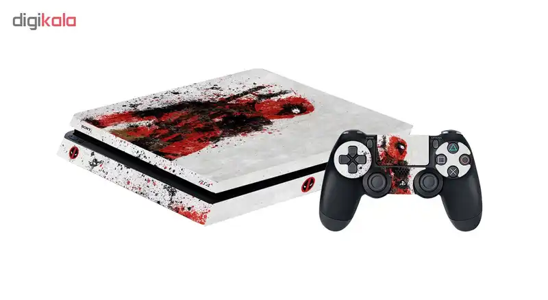 برچسب پلی استیشن 4 اسلیم طرح DeadPool