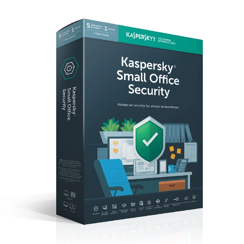 نرم‌افزار امنیتی کسپرسکی آنتی ویروس شرکتی Small Office 10+10+1 یک ساله