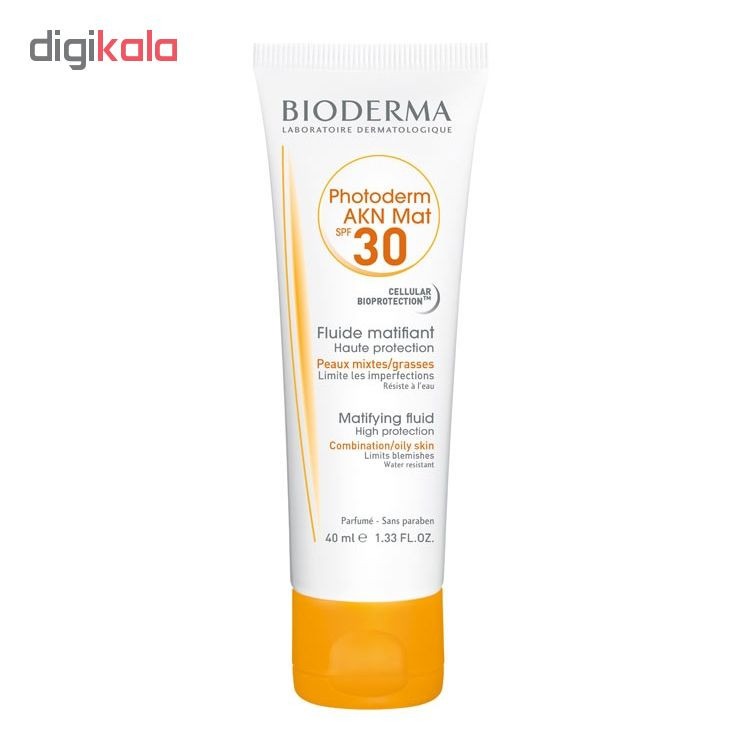 کرم ضد آفتاب بیودرما سری Photoderm مدل AKN Mat Spf30 حجم 30 میلی لیتر