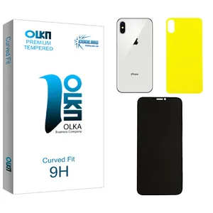 Cooling Olka Privacy Screen Protector For apple x With Back Protector