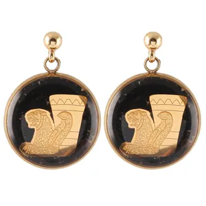 گوشواره طلا گالری الون طرح ریتون کد 198311