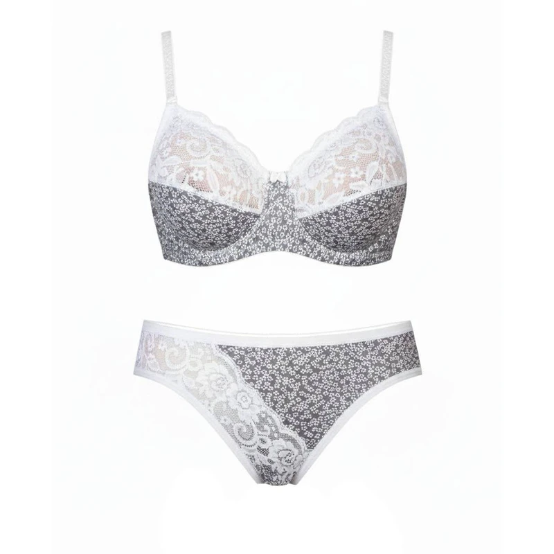 ست شورت و سوتین زنانه مدل نخ و گیپور