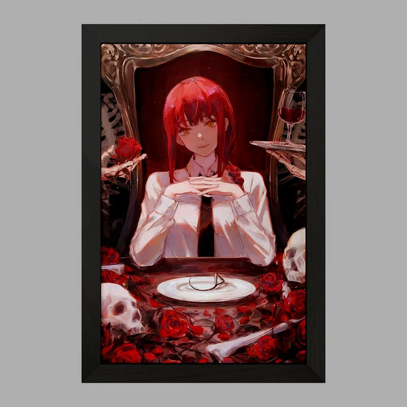 تابلو خندالو مدل ماکیما انیمه مرد اره ای Chainsaw Man  کد 22338