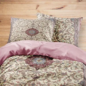 سرویس روتختی مدوپد طرح فرش همدان مدل C-Hamedan48 یک نفره 4 تکه