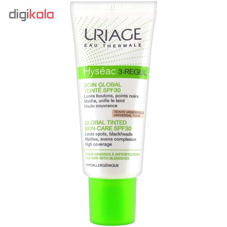 کرم ضد جوش رنگی اوریاژ سری Hyseac مدل 3regul spf30 حجم ۴۰ میلی لیتر