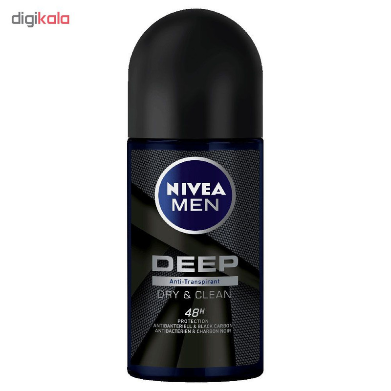 رول ضد تعریق مردانه نیوآ مدل deep dry& clean feel حجم 50 میلی لیتر