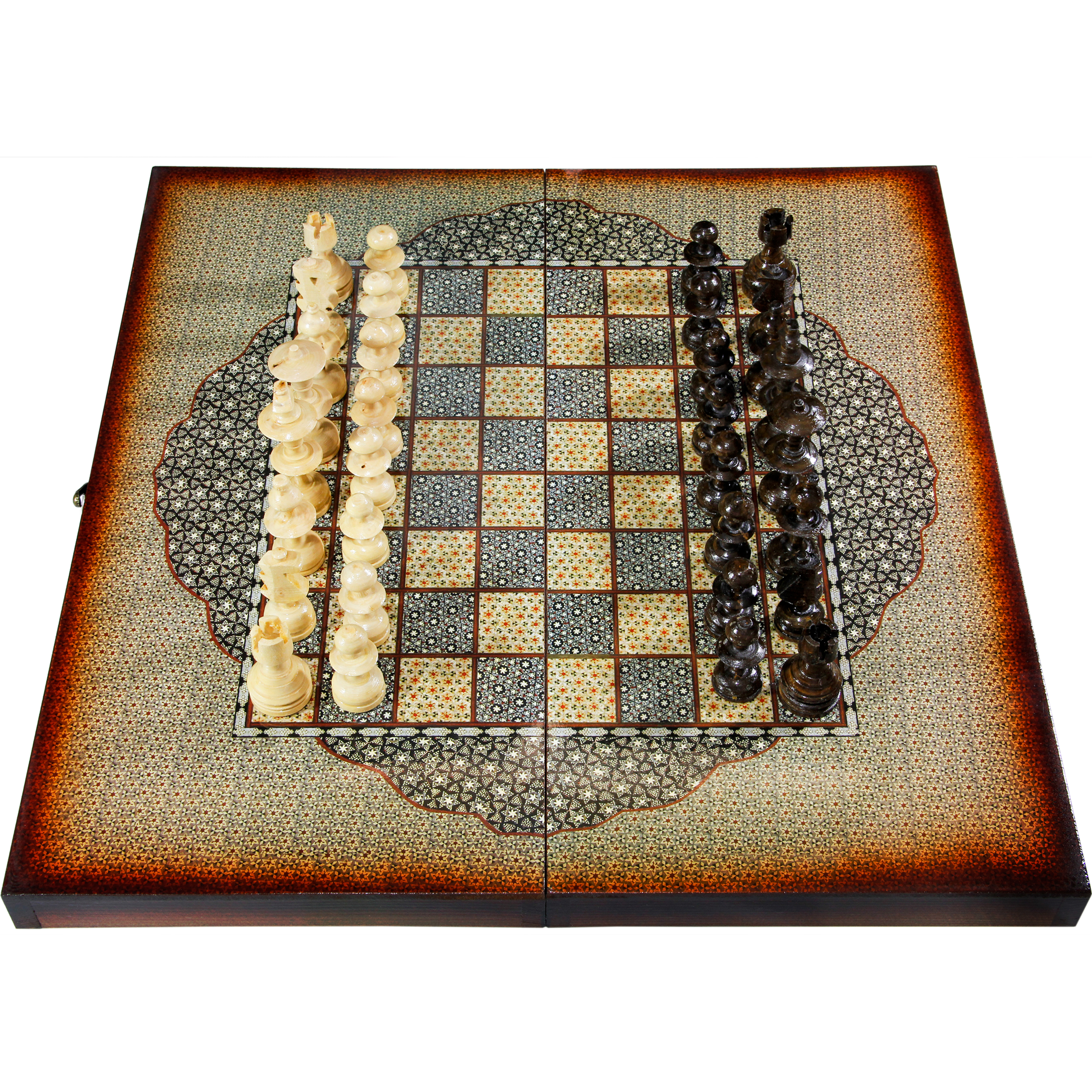 شطرنج الف با طرح تذهیب کد 517
