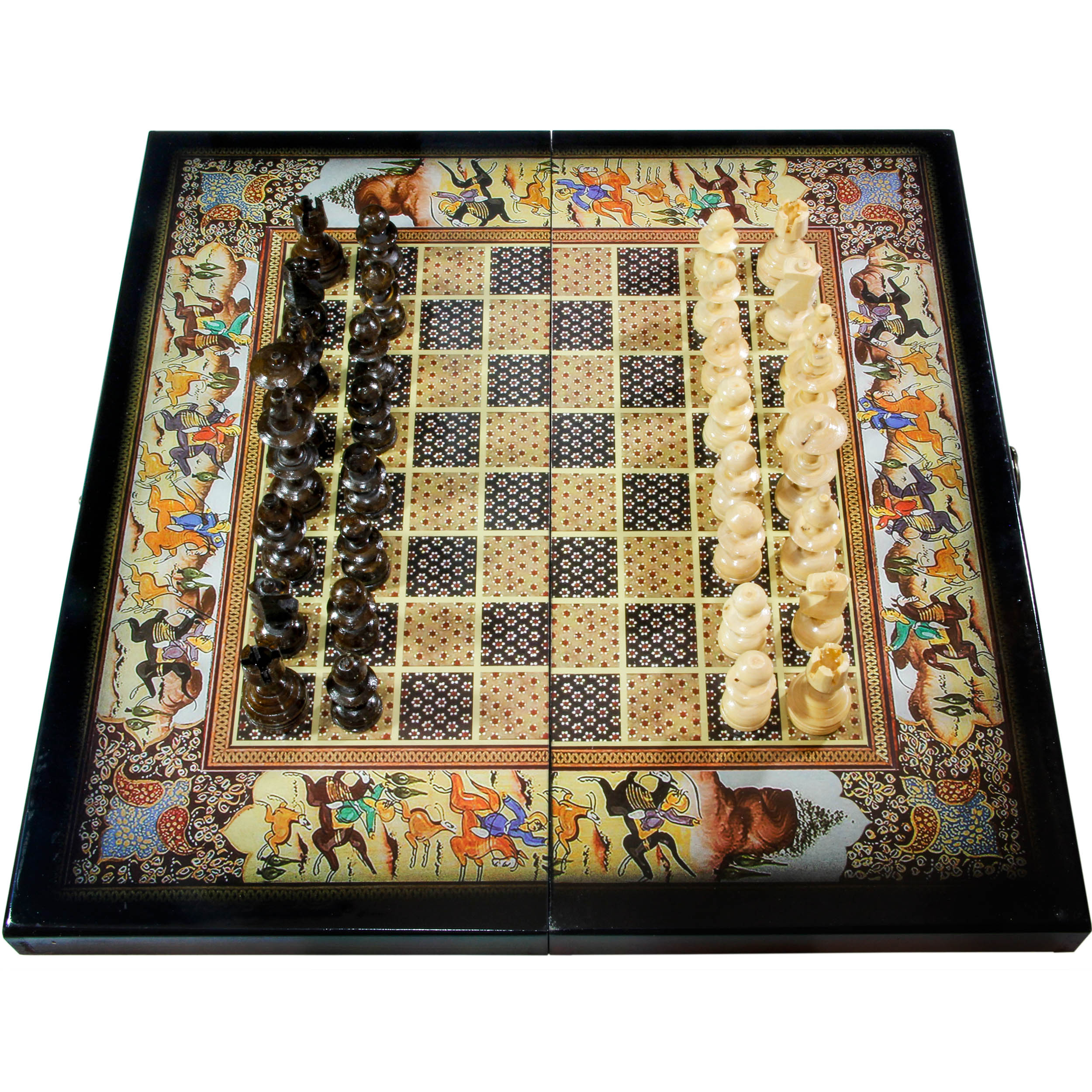 شطرنج الف با طرح مینیاتور کد 519