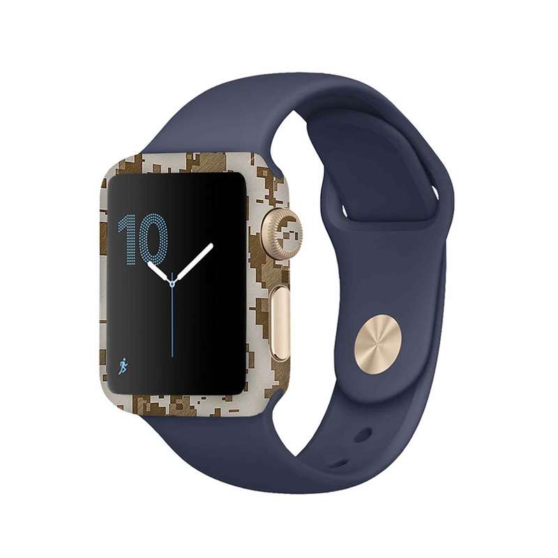 برچسب ماهوت طرح Army_Desert_Pixel مناسب برای اپل واچ Watch 2 42mm