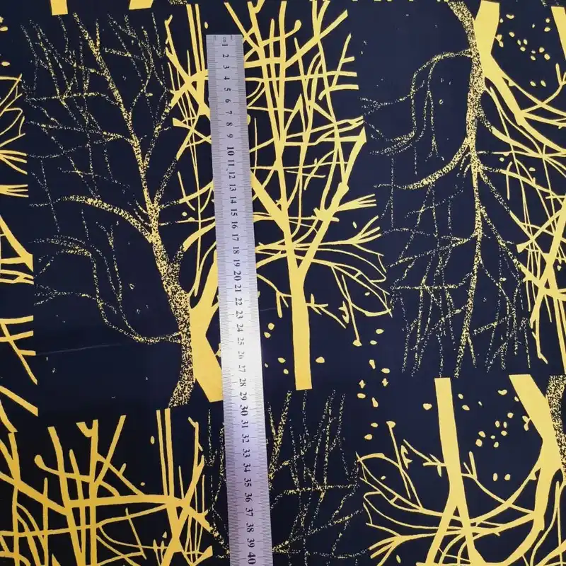 پارچه لباس مدل کودری نخی طرح درختی