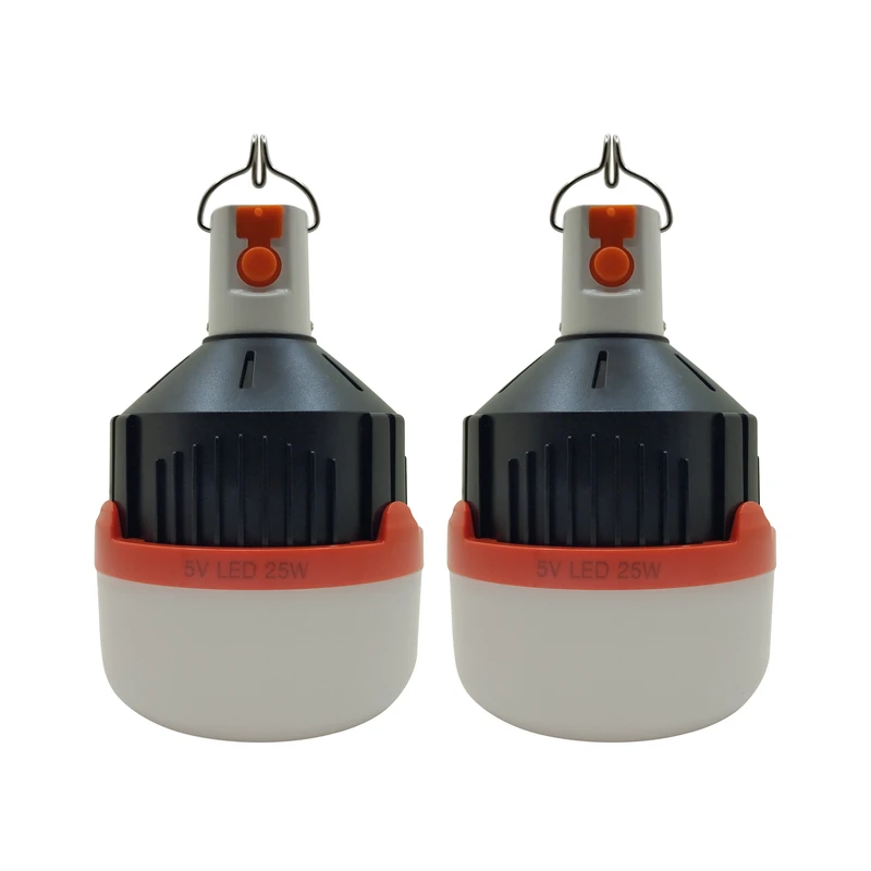 چراغ آویز چادر یو ایکس آی مدل کشویی کد BL-588-25W با نور مهتابی مجموعه 2 عددی