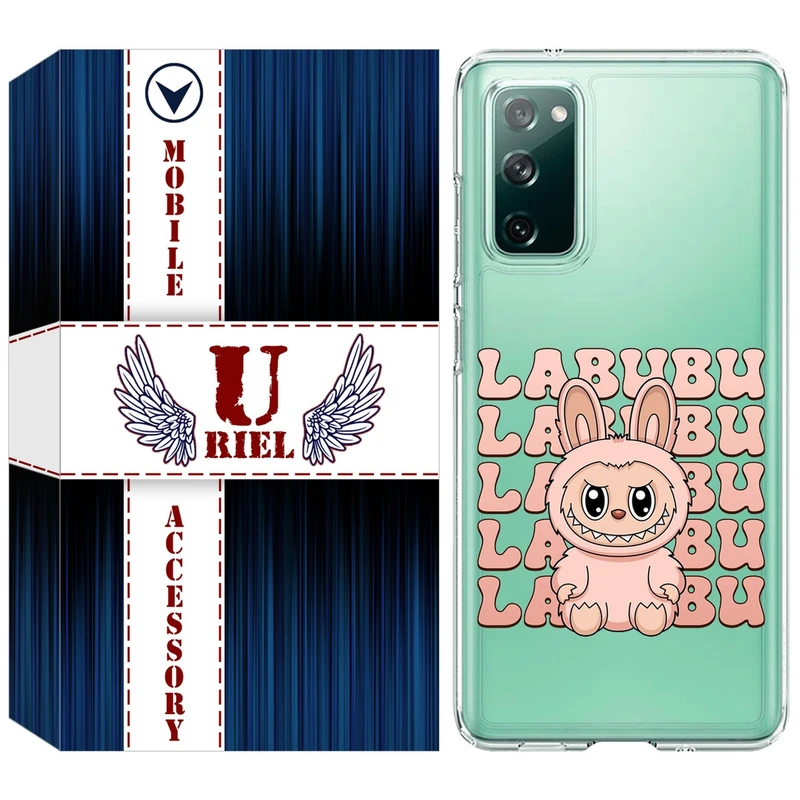 کاور یوریل مدل Clear کد 133 طرح لبوبو Labubu مناسب برای گوشی موبایل سامسونگ Galaxy S20 FE