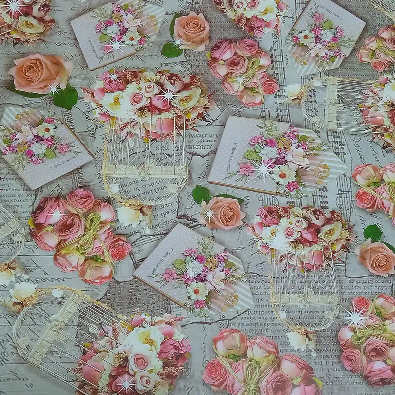 کاغذ کادو مدل قفس پرنده مجموعه 3 عددی