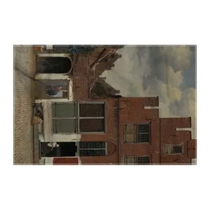 کاغذ کادو ترمه طراحان ایده مدل خیابان کوچک از ورمر کد art0589 سایز 57x37 سانتی متر